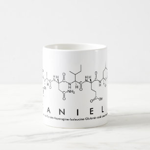 Daniela peptide name mug