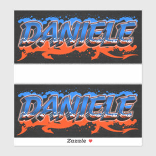Daniele First Name Graffiti Sticker