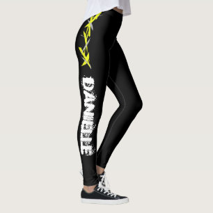 Danielle Add Your Name Abstract Art Leggings