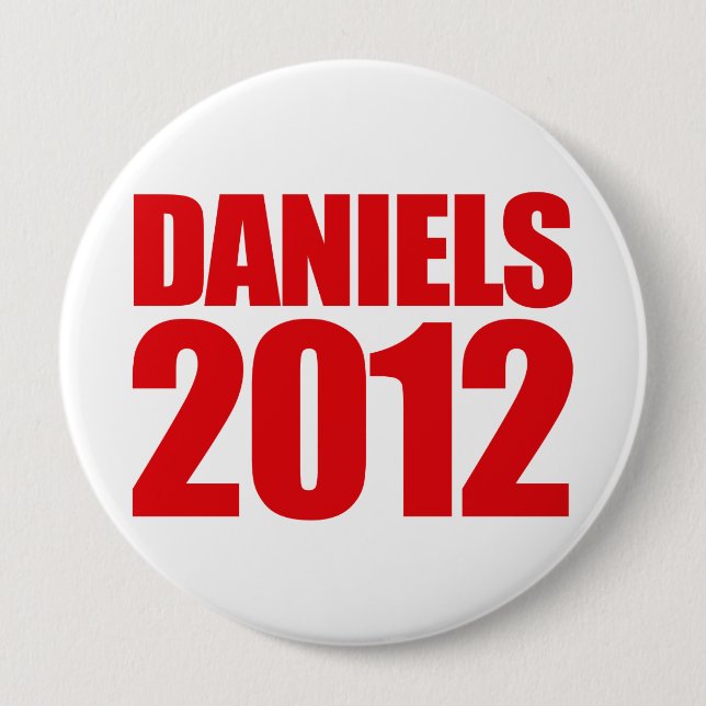 DANIELS 2012 - 4 INCH ROUND BUTTON (Front)