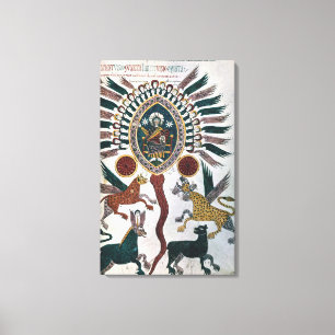 Daniel's vision of Four Beasts and God Canvas Print