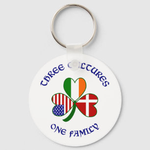 Danish 3 Cultures Keychain