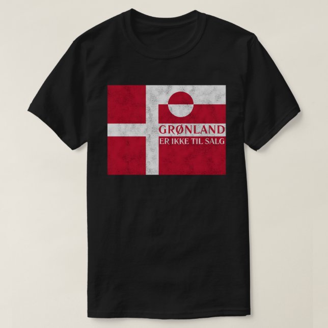 Danish and Greenland Flag T-Shirt (Design Front)