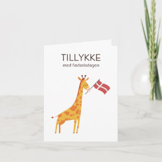 Danish Birthday Card – Tillykke med fødselsdagen