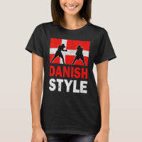 Danish Boxing Vintage Denmark Flag Danish Boxing P
