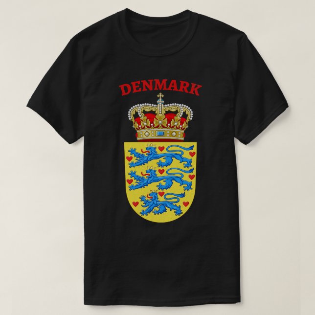 Danish Coat of Arms T-Shirt (Design Front)
