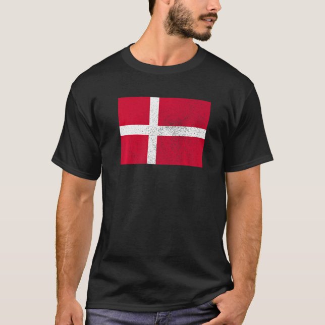 Danish Denmark Flag Pride Danish Flag  1 T-Shirt (Front)