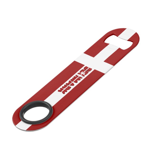 Danish flag bar key (Front Angled)