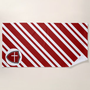 Danish flag beach towel