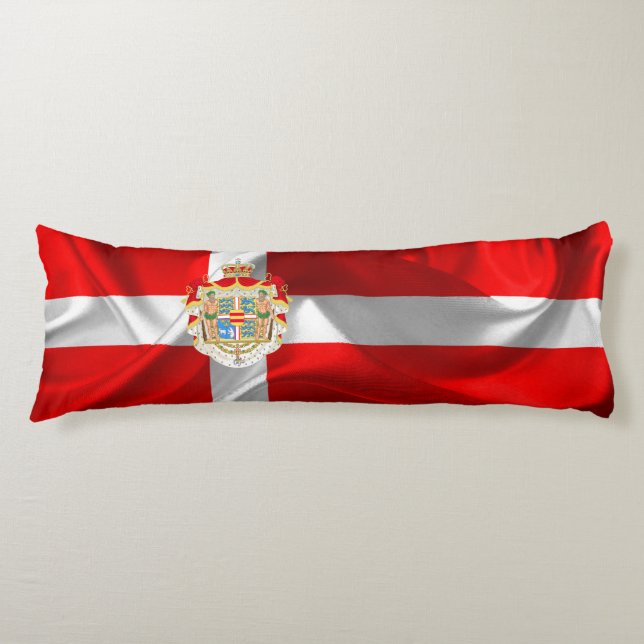Danish flag body pillow (Front)