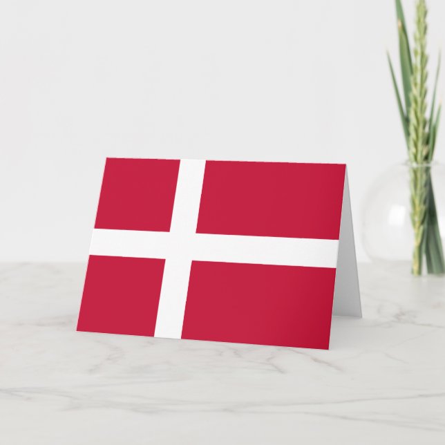 Danish Flag Card (Front)