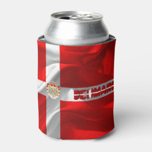 Danish flag-coat of arms can cooler