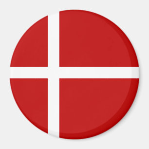 Danish Flag Dannebrog Red White Magnet