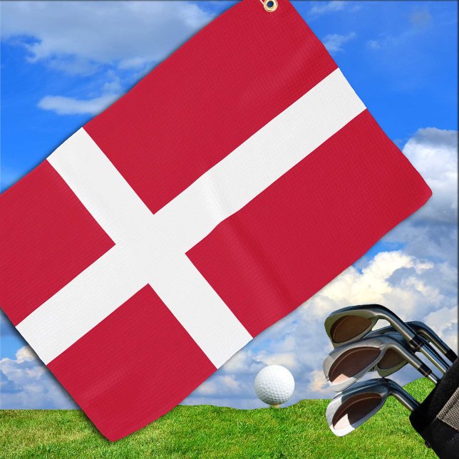 Danish Flag & Denmark golf /sports Golf Copenhagen Golf Towel (Creator Uploaded)