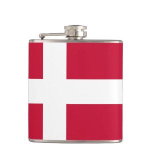 Danish flag Flask
