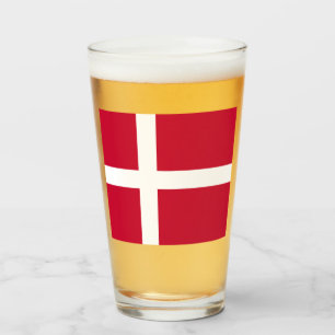 Danish Flag Glass