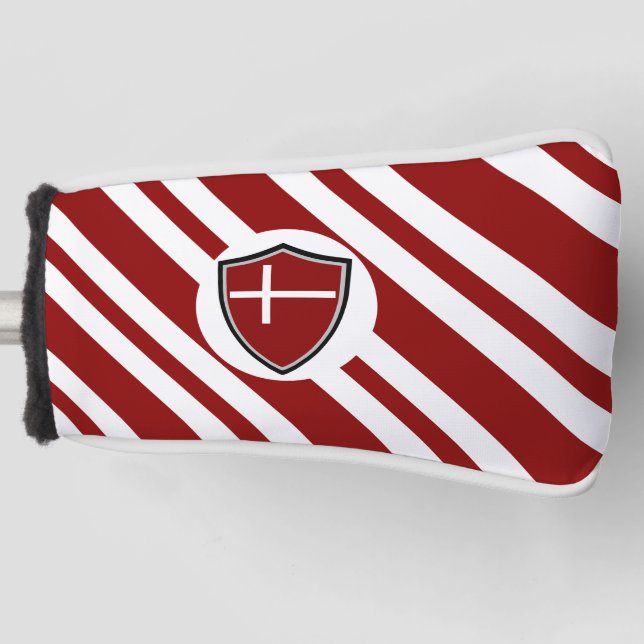 Danish flag golf head cover (Front)