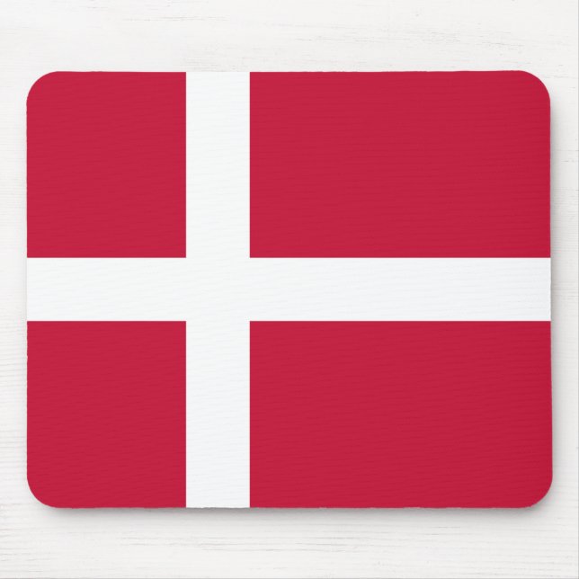 Danish Flag Mouse Pad (Front)