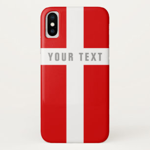 Danish flag of Denmark personalized Case-Mate iPhone Case