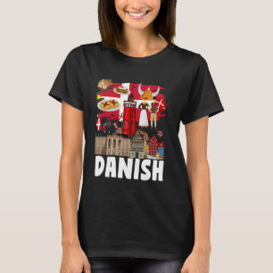 Danish Flag Outfit Idea For Kids Denmark Flag & Da T-Shirt
