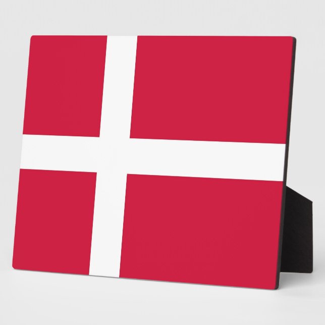 Danish Flag Plaque (Side)