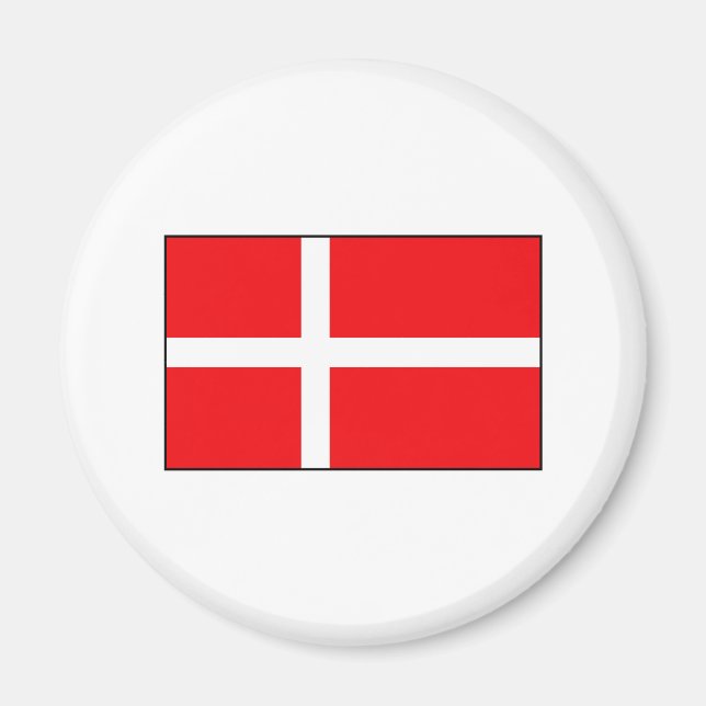 Danish Flag T-shirts and Gifts Magnet (Front)