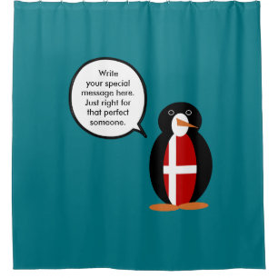 Danish Flag Talking Ms. Penguin Personalized