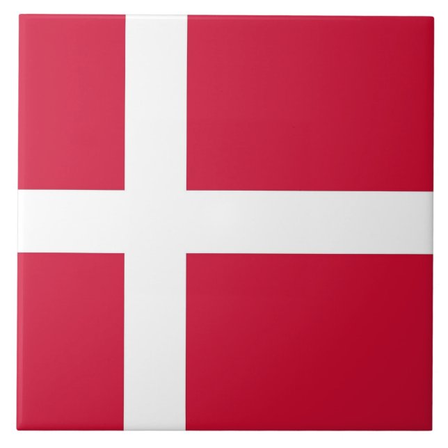 Danish Flag Tile (Front)