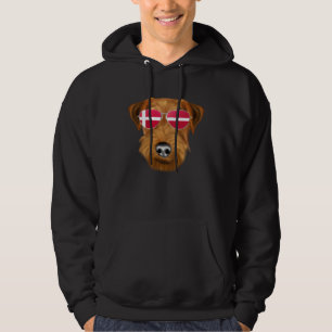 Danish Flag Welsh Terrier Dog Denmark Pocket Hoodie