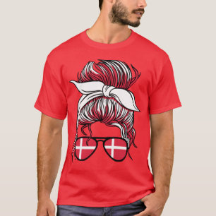 Danish Girl Denmark girls football Danmark women D T-Shirt