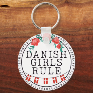 Danish Girl's Pillow Keychain