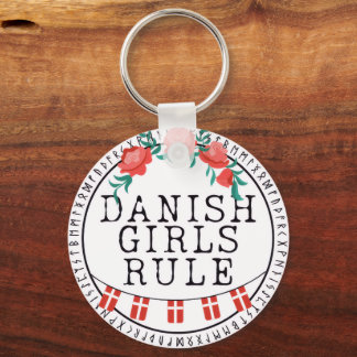 Danish Girl's Pillow Keychain