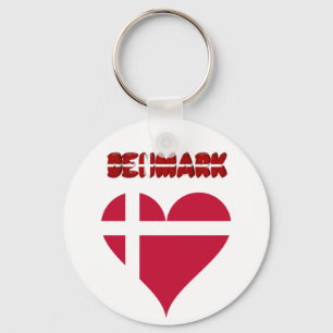 Danish heart keychain
