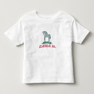 Danish Merry Christmas Dala Horse  Toddler T-shirt