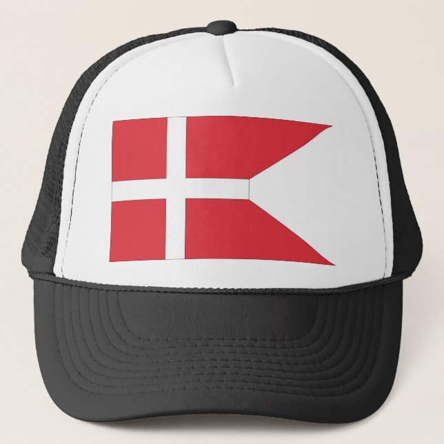 Danish National Flag Trucker Hat (Front)