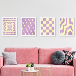 Danish Pastel Abstract Yellow Purple 