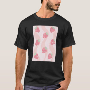 Danish Pastel Aesthetic Strawberries T-Shirt