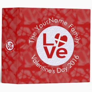 Danish Red LOVE Flag Personalized Binder