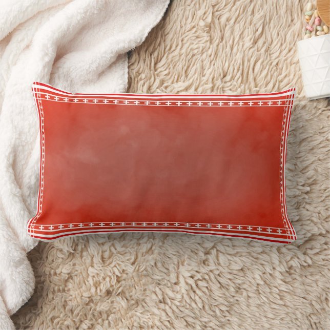 Danish Red Lumbar Pillow (Blanket)