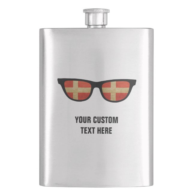 Danish Shades custom flask (Front)