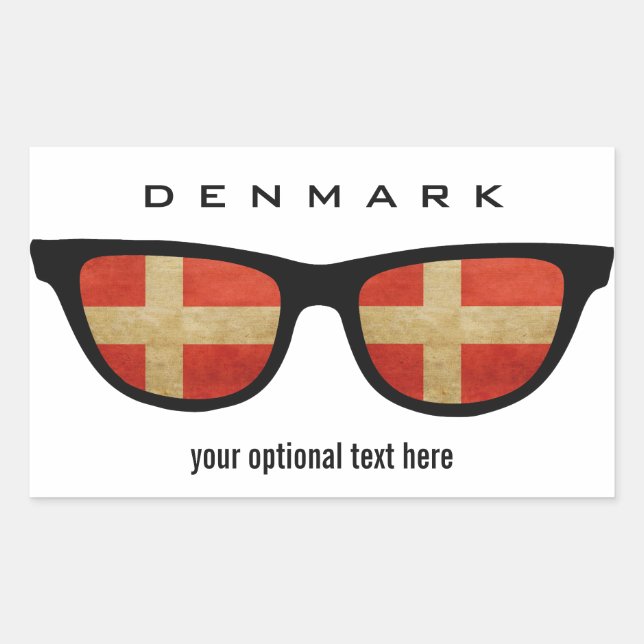 Danish Shades custom stickers (Front)