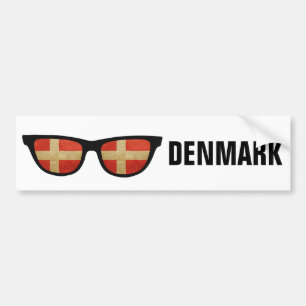 Danish Shades custom text & colour bumpersticker Bumper Sticker