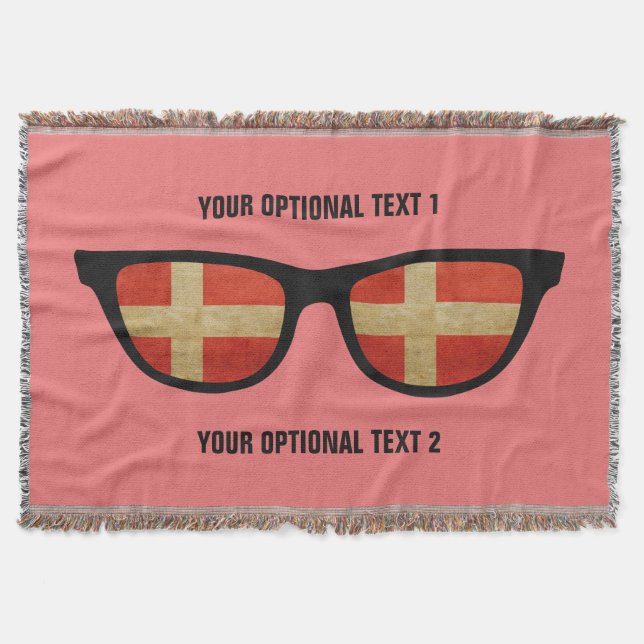 Danish Shades custom throw blanket (Front)