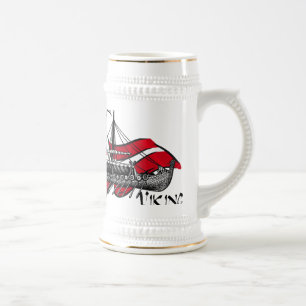 Danish Viking Ship cultural gifts of Denmark Beer Stein