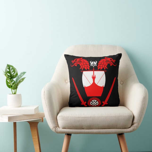Danish Viking Throw Pillow (Chair)