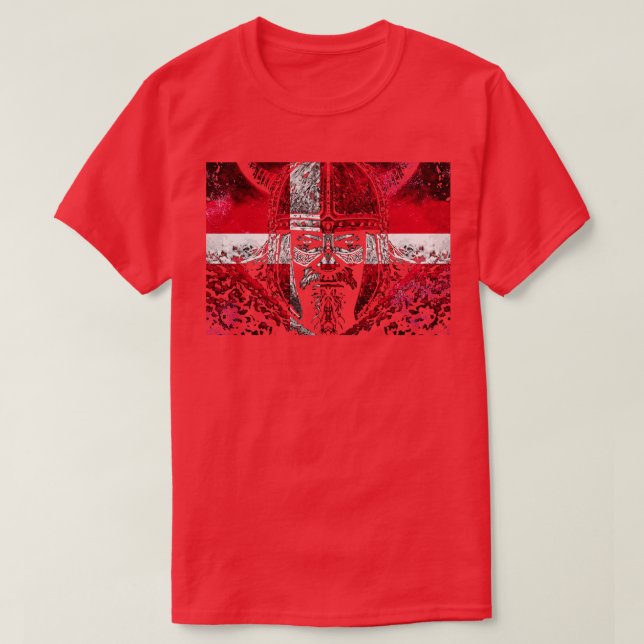 Danish Viking Warrior 4 T-Shirt (Design Front)