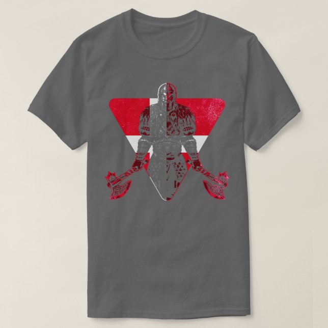 Danish Viking Warrior T-Shirt (Design Front)
