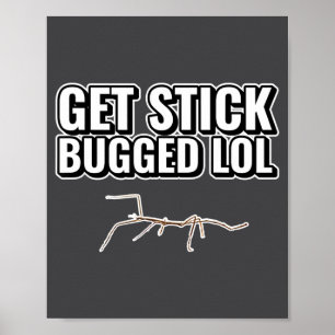 Dank Meme Get Stick Bugged Lol Funny Dancing Bug G Poster