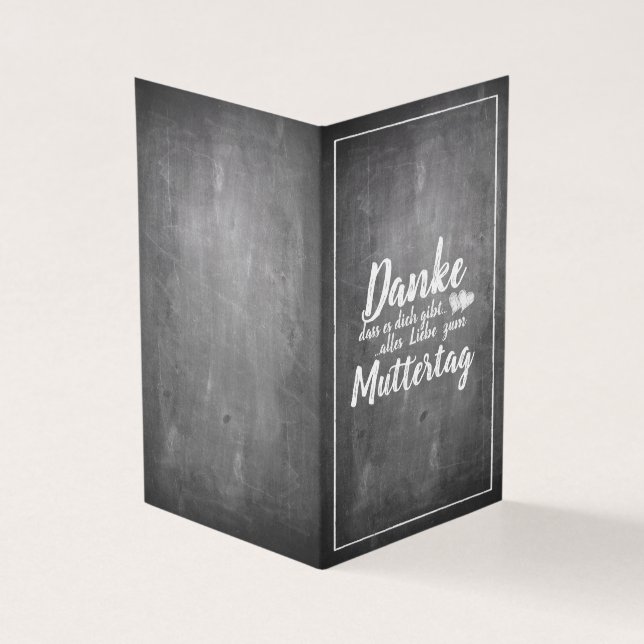 Danke, dass es Dich gibt - Muttertag - Kreidetafel (Outside)