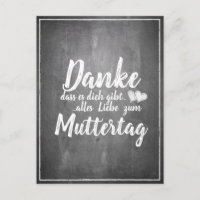 Danke, dass es Dich gibt - Muttertag - Kreidetafel
